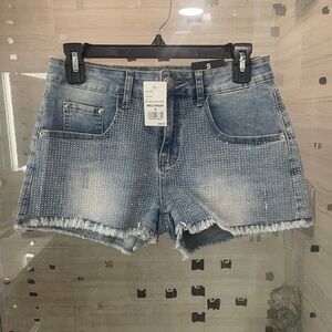 Jeweled Women's Denim Shorts